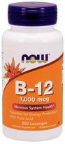 Vitaminas B-12 su folio rūgštimi, 1000 mcg - 250 pastilių