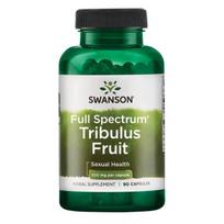 Plataus spektro Tribulus vaisiai, 500 mg - 90 kapsulių