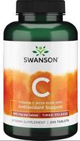 Vitaminas C su erškėtuogėmis – laikino atpalaidavimo, 500 mg – 250 tablečių