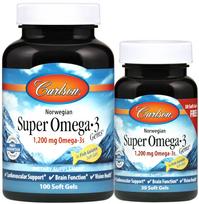 Norvegiškos „Super Omega-3 Gems“, 1200 mg – 100 + 30 minkštųjų kapsulių