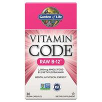 Vitamino kodas Raw B-12 - 30 veganiškų kapsulių