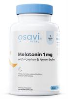 Melatoninas su valerijonais ir melisomis, 1 mg - 120 veganiškų kapsulių