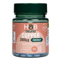 Chelated Copper, 2000mcg - 90 vegan tabs
