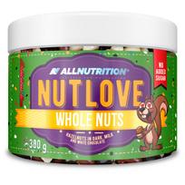 „Nutlove“ riešutai, lazdyno riešutai juodajame, pieniniame ir baltajame šokolade - 300 g