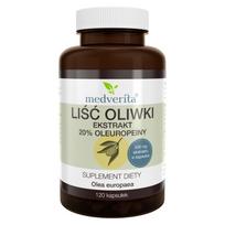 Medverita Alyvuogių lapai 500 mg – 120 kapsulių