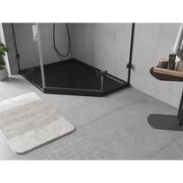 Dušo padėklas Mexen Flow Slim, penkiakampis, kairinis, 100 x 90 cm, Black matt