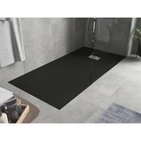 Stačiakampis dušo padėklas Mexen Hugo SMC, 180 x 90 cm, Black+Inox
