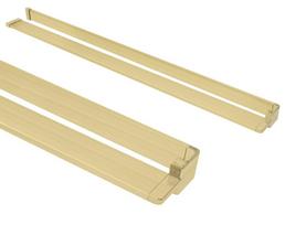 Rankšluosčių kabykla-lentynėlė dušo sienelėms Rea Evo, Brushed Gold