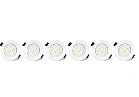 Dexnump LED įleidžiami lubų šviestuvai, balti, 5 W, 600 lm, 6 vnt.