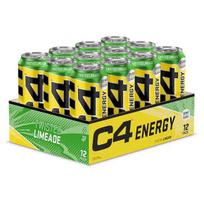 C4 Sprogstamasis energinis gėrimas, susuktas laimo skonis - 12 x 500 ml.