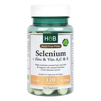 Selenium + Zinc & Vits A,C & E, 100mcg - 120 tabs
