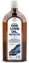 Norvegiškas menkių kepenų aliejus, 1000 mg Omega 3 (citrina) - 500 ml.