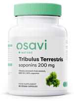 Tribulus Terrestris, saponinai 200 mg - 90 veganiškų kapsulių