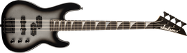 Pamažinto dydžio bosinė gitara Jackson JS Concert Bass Minion JS1X, sidabrinė