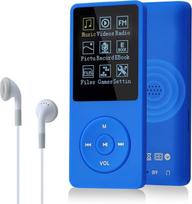 COVVY 8GB nešiojamasis MP3 muzikos grotuvas, palaikantis iki 64GB SD atminties kortelę, neprarandantis garso HiFi MP3 grotuvas, muzikos/vaizdo/garso įrašymo/FM radijas/knygų skaitytuvas/fotografijų peržiūros programa (8G, tamsiai mėlyna)