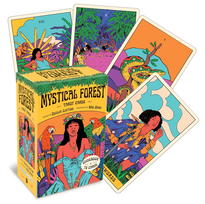 Mystical Forest taro kortos – 78 kortų Rider–Waite kaladė su anglišku vadovu