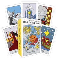RPG fantazijos taro kortos – 78 kortų kaladė žaidėjams su gidu