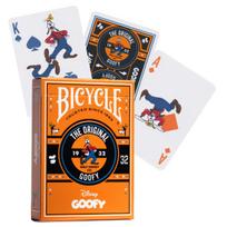 Disney Goofy Bicycle žaidimo kortos – oranžinė kaladė kolekcionieriams