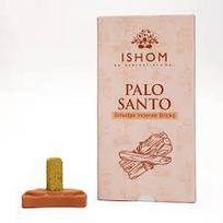 Natūralūs Palo Santo smilkalų plytelės su moliniu laikikliu – namams