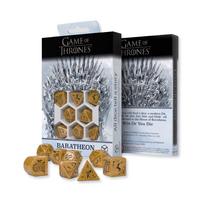 Sostų karai Baratheon kauliukų rinkinys – Q-Workshop, 8 vnt., RPG