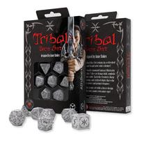 Q-Workshop Tribal kauliukų rinkinys Pearl & Brown, 7 vnt. – stalo RPG/D&D