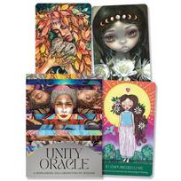 Unity Oracle orakulo kortos su anglišku gidu, 50 kortų, Blue Angel