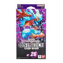 One Piece Luffy kortų žaidimo rinkinys pradedantiesiems, juoda/violetinė