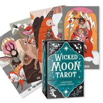 Wicked Moon taro kaladė Lo Scarabeo, 78 kortų, raganiškas Metų ratas