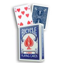 Bicycle 4 indeksų Rider Back kortų kaladė (mėlyna) – magijai ir pokeriui