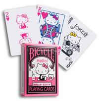 Bicycle Hello Kitty Black & Pink žaidimo kortos – rožinė ir juoda