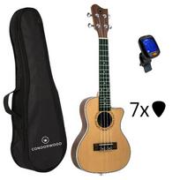 Condorwood UC-2440C koncertinė ukulelė su rinkiniu STARTER