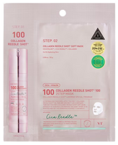 VT COSMETICS Collagen Reedle Shot 100 2-Step, stangrinanti veido kaukė, 1 vnt.