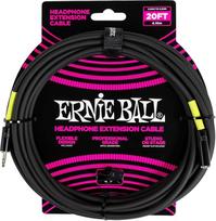 "Ernie Ball" ausinių prailginimo kabelis 3,5 mm / 3,5 mm - 6,1 m