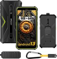 "Ulefone Armor X12 Pro" nedūžtantis telefonas 2023 8GB+64GB ROM/TF-256GB nedūžtantis išmanusis telefonas "Android" 13 13MP+8MP fotoaparatas 5,45 colių HD+ 4860mAh baterija aštuonių branduolių Dual SIM/Face ID/NFC/GPS