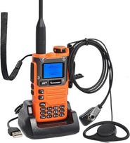 HYS Quansheng UV-K5(8) VHF UHF 5W Walkie Talkie ilgo nuotolio įkraunama dvipusio ryšio radijo stotis (su sraigtiniu laikikliu), 200 kanalų VOX funkcija, įmontuota LED lemputė