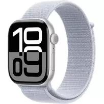 Apple Watch Series 10 GPS 46mm Silver Aluminium Case with Blue Cloud Sport Loop MWWN3 EU | 36388215 | 195949565199