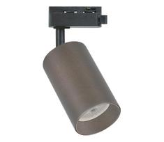 Taškinis šviestuvas PIPE vienfazei bėgelių sistemai, 1xGU10/10W/230V, rudas