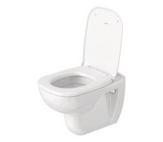 Duravit 45351900A1 - Pakabinamas WC su dangčiu D-CODE iš keramikos/blizgi balta