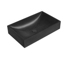 Sapho - Ant stalviršio montuojamas praustuvas 58x36 cm betonas/juoda