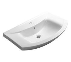 Aqualine - Įleidžiamas praustuvas ZERO 75x48,5 cm keramika/balta