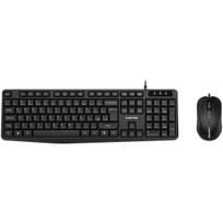 CANYON SET-1 EN Klaviatūra+Pelė Laidinis Juoda, CANYON SET-1 EN Keyboard+Mouse Wired Black CNE-CSET1-UK/US