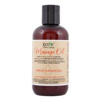 ECOU APRICOT & PEACH OIL masažo aliejus, 200 ml