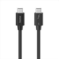 Hama Thunderbolt 5 cable, USB-C, 1 m, 80Gbps, 240 W