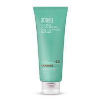 Odos pH balansuojantis prausiklis su saldymedžiu „Licorice pH Balancing Pore Cleansing Gel Foam”, Acwell, 160 ml