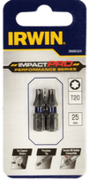 Smūginiai sukimo antgaliai IRWIN Impact Pro, 25 mm, 2 x T20
