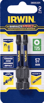 Smūginiai sukimo antgaliai IRWIN Impact Pro, 57 mm, 2 x T25