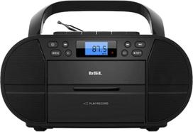 "BSL Boombox" nešiojamasis CD radijo imtuvas su kasetėmis ir "Bluetooth" JL2021A su 6 W RMS galia, FM radiju ir USB prievadu, suderinamas su MP3 failais, skystųjų kristalų ekranu, AUX įvestimi ir ausinių išvestimi