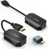 EDUP belaidis HDMI siųstuvas ir imtuvas, belaidis HDMI ilgintuvas, 1080P HD palydovinis imtuvas HDMI Belaidis HDMI radijo ryšys, skirtas vaizdo ir garso failų transliacijai iš nešiojamojo kompiuterio, kompiuterio į televizorių, projektorių