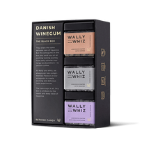 Wally and Whiz The Black Box vyno guminukų rinkinys saldymedžio mėgėjams