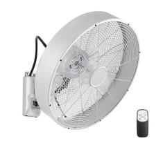 ZEVENTI - sieninis ventiliatorius FANNY 50W/230V, matinio chromo apdaila, su nuotoliniu valdymu